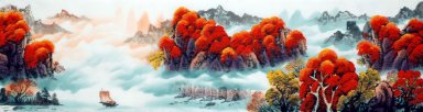 Bomen - Chinees schilderij