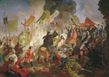 Siège de Pskov par Stefan Batory roi de Pologne en 1581 1843