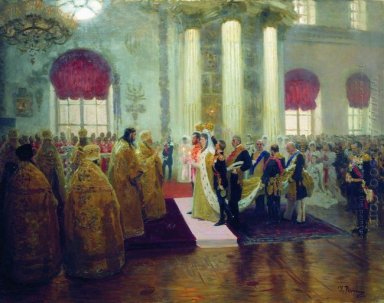 Boda de Nicolás II y Grand Princess Alexandra Fyodorovna 1