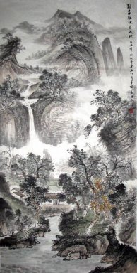 Berge, Wasser - Chinesische Malerei