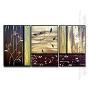 Hand-painted Floral Oil Painting - Set of 3