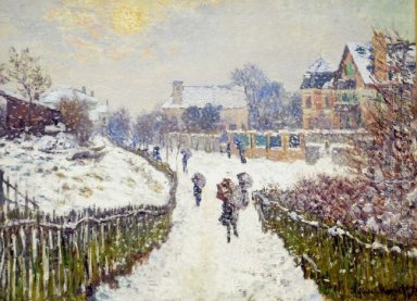 Boulevard St Denis Argenteuil efeito da neve