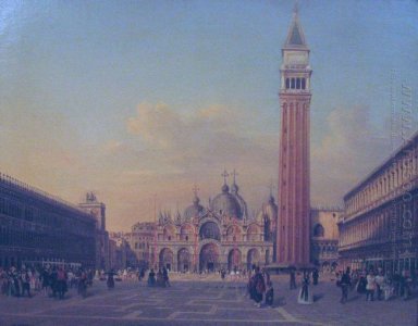 St Mark S Quadrado Em Veneza Com militar austríaco