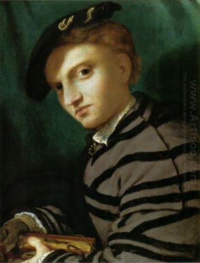 Retrato de um homem novo com um livro 1527