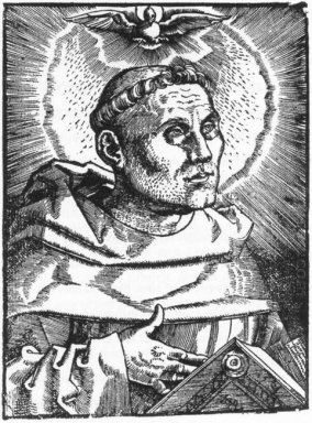 Portret van Maarten Luther 1521