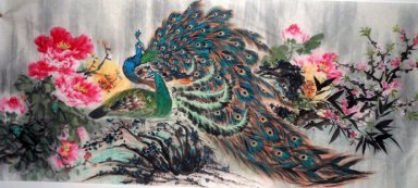 Peacock - Lukisan Cina