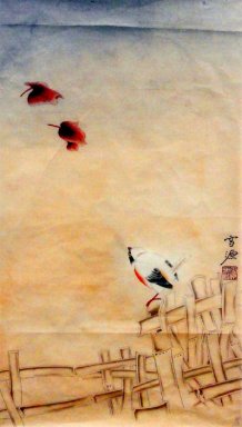 Aves - pintura china