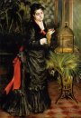 Vrouw met Een papegaai Henriette Darras 1871