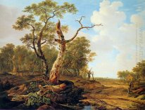 Landscape with dead tree