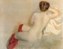 Nude Dengan Red Stockings