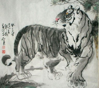 Tiger - Peinture chinoise