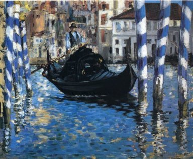 Der Canal Grande von Venedig blau venedig 1874
