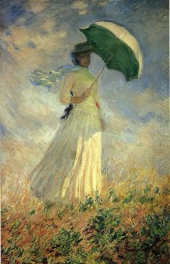 Женщина с зонтиком Облицовка правой также известен как изучение