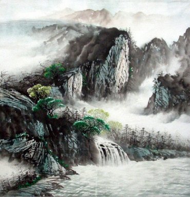 Berg - kinesisk målning