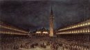 Procissão noturna na Piazza San Marco
