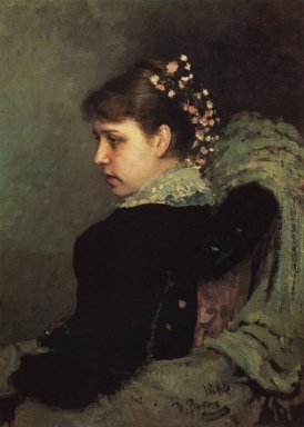 Portret van Tatiana Rechinskay 1882