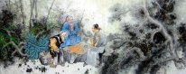 Gaoshi Bermain Catur-Chinese Painting
