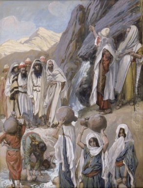 Moisés golpea la roca