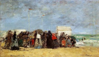 Cena da praia de Trouville 1864
