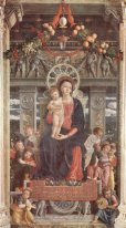 Altaarstuk van San Zeno in Verona, centrale Madonna en Ange