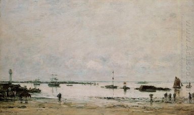 Le Port Portrieux à marée basse 1874