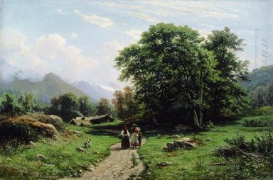 Schweiziska Landscape 1866