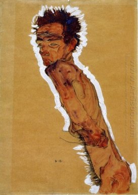 autorretrato desnudo 1910