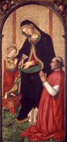 Madonna col Bambino scrivente e il vescovo