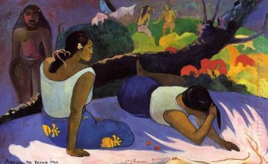 Berbaring Tahitian Perempuan 1894