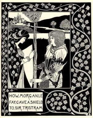 wie Morgan le Fay gab ein Schild an Sir Tristram