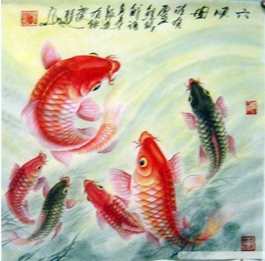 Fish - Peinture chinoise