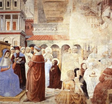 Szenen mit St Ambrose 1465