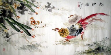 Goudeen Fazant - Chinees schilderij
