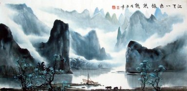 Montaña y agua - la pintura china