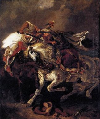 La batalla de Giaour y Hassan 1835