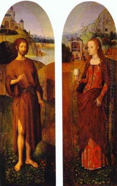 St John o baptista e St Mary Magdalen Wings Of A Triptych