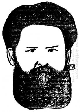 Retrato do escritor russo Vladimir Galaktionovich Korolenko