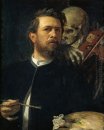 auto-retrato com a morte como um violinista 1872