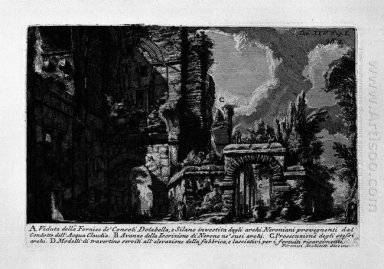 O Antiguidades Roman T 1 Placa Xxv Nero S Aqueduto 1756