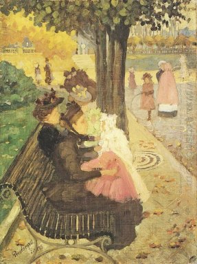 Le jardin des Tuileries Paris 1895