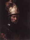 Hombre en un casco de oro 1669