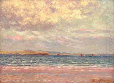 Abend Strand von Morgat 1902