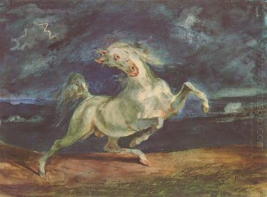 Pferd durch einen Sturm 1824 Frightened