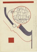 Briefkaart voor de Bauhaus-tentoonstelling
