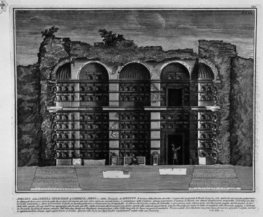 O Antiguidades Roman T 3 Placa Xxiii Cutaway View Of The Previo