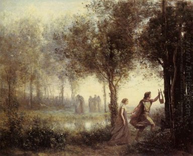 Orpheus Ledande Eurydike från underjorden 1861