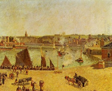 l\'intérieur du port de Dieppe 1902