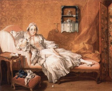 Retrato del artista S Wife 1743