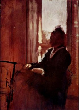 mujer en una ventana de 1872