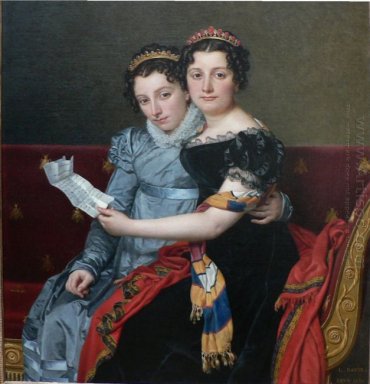 Сестры Зинаида И Шарлотта Бонапарт 1821